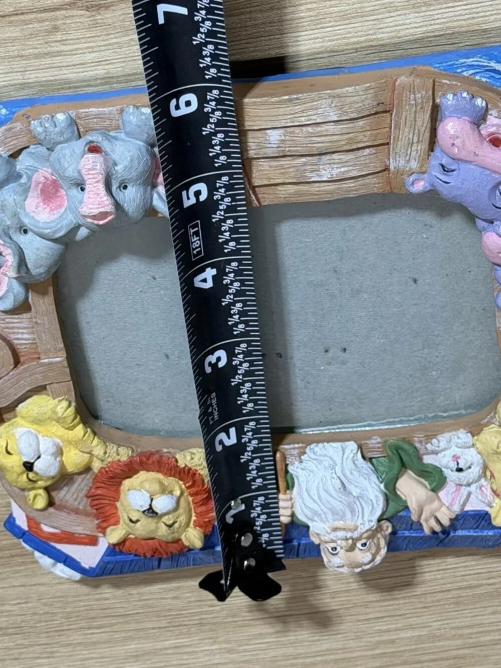 Noah’s Ark Picture Frame 3D Vintage Children’s Biblical Colorful Cottagecore